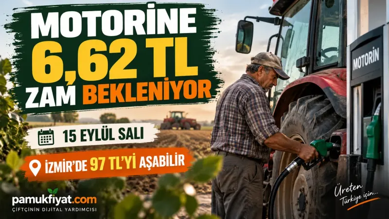 Traktörüne motorin alan çiftçi ve akaryakıt pompası.